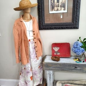 Free People Button up long sleeve shirt or light jacket